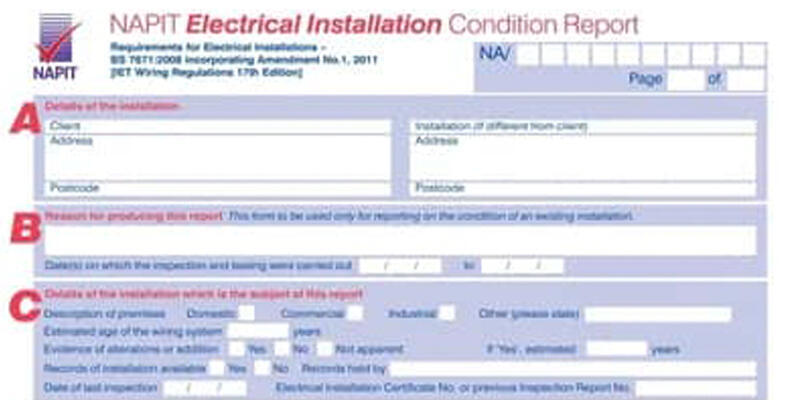 EICRs: Electrical Installation Condition Reports)